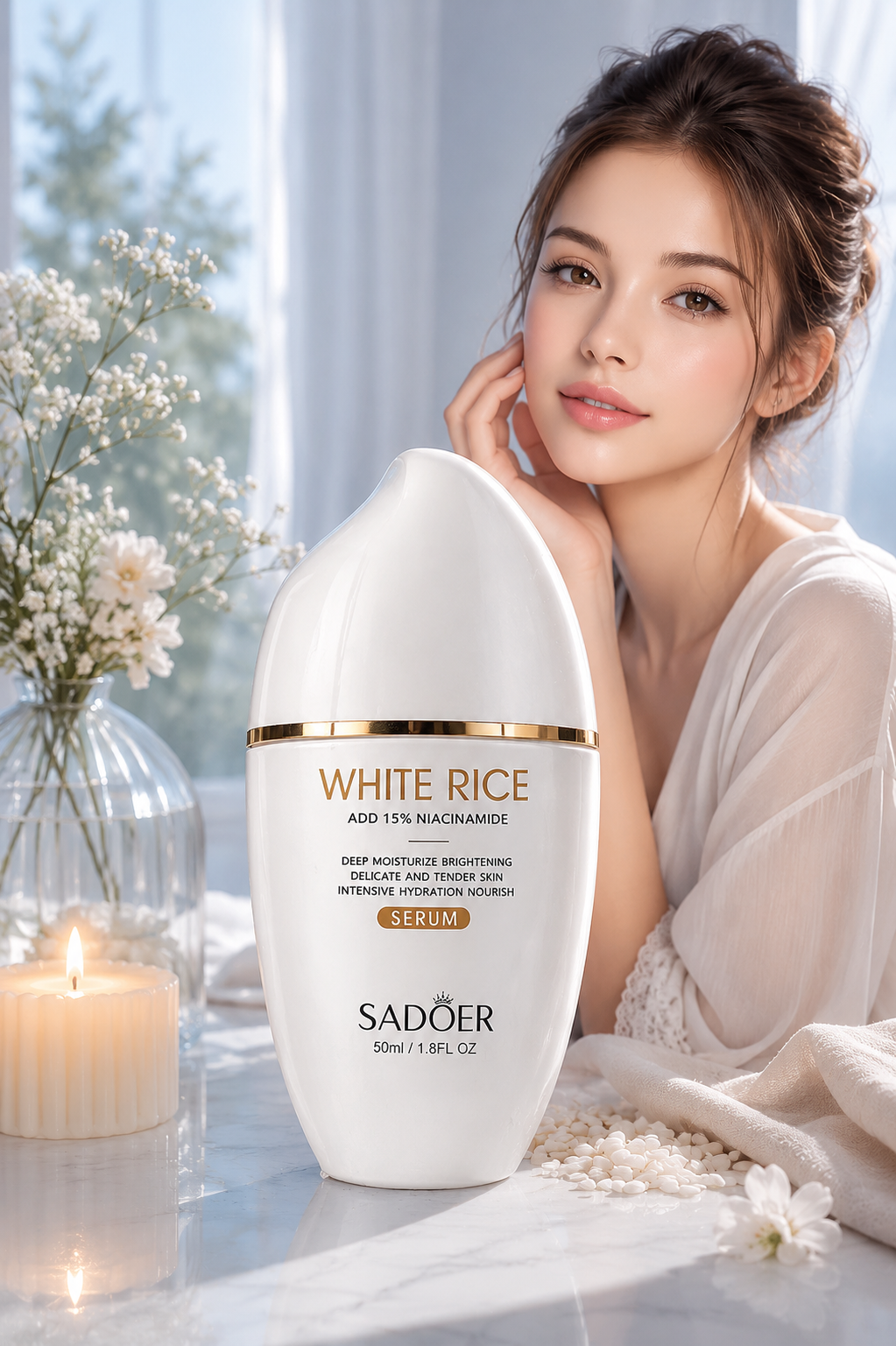 Sadoer White Rice Niacinamide Serum